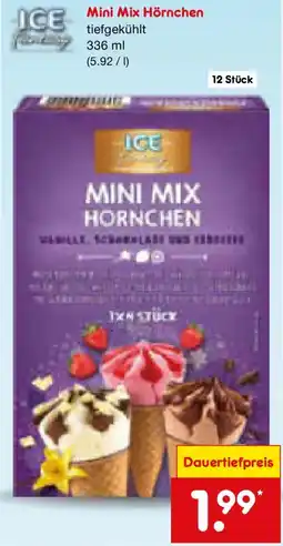 Netto Marken-Discount ICE Fantasy Mini Mix Hörnchen Angebot