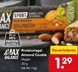 Netto Marken-Discount Max Balance Proteinriegel Almond Cookie Angebot