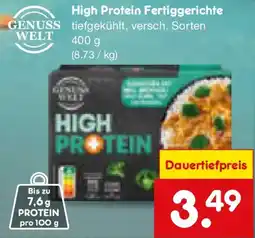 Netto Marken-Discount Genuss Welt High Protein Fertiggerichte Angebot