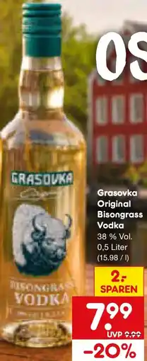 Netto Marken-Discount Grasovka Original Bisongrass Vodka Angebot