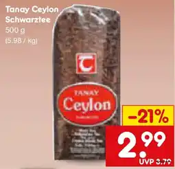 Netto Marken-Discount Tanay Ceylon Schwarztee Angebot