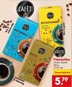 Netto Marken-Discount Cafèt Filterkaffee Angebot