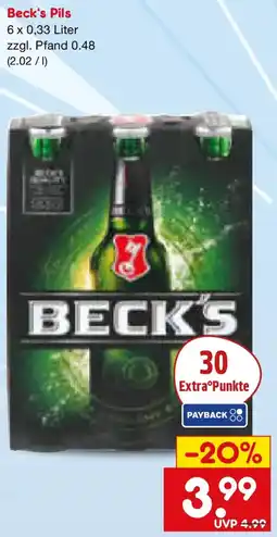 Netto Marken-Discount Beck's Pils Angebot