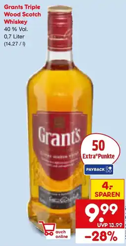 Netto Marken-Discount Grants Triple Wood Scotch Whiskey Angebot