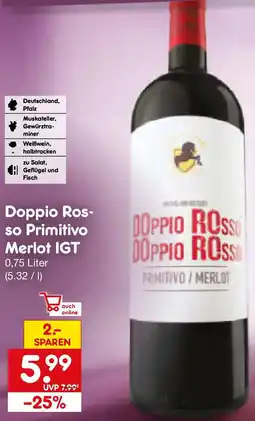 Netto Marken-Discount Doppio Rosso Primitivo Merlot IGT Angebot
