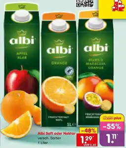 Netto Marken-Discount Albi Saft oder Nektar Angebot