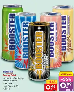 Netto Marken-Discount Booster Energy Drink Angebot