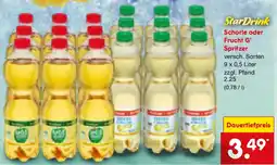 Netto Marken-Discount StarDrink Schorle oder Frucht G Spritzer Angebot