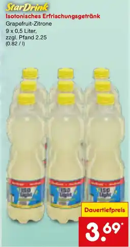 Netto Marken-Discount StarDrink Isotonisches Erfrischungsgetränk Angebot