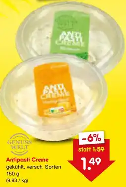 Netto Marken-Discount Genuss Welt Antipasti Creme Angebot