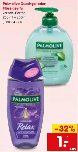 Netto Marken-Discount Palmolive Duschgel oder Flüssigseife Angebot