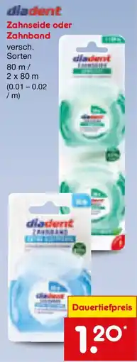 Netto Marken-Discount diadent Zahnseide oder Zahnband Angebot