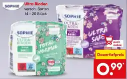 Netto Marken-Discount Sophie Ultra Binden Angebot