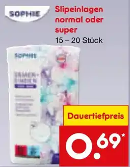 Netto Marken-Discount Sophie Slipeinlagen normal oder super Angebot