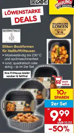 Netto Marken-Discount Silikon-Backformen für Heißluftfritteusen Angebot