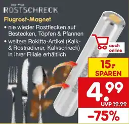Netto Marken-Discount Rostschreck Flugrost-Magnet Angebot
