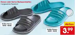 Netto Marken-Discount Damen oder Herren Badepantoletten Angebot