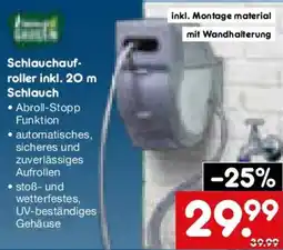 Netto Marken-Discount Schlauchaufroller inkl. 20 m Schlauch Angebot