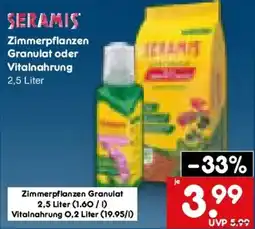 Netto Marken-Discount Seramis Zimmerpflanzen Granulat oder Vitalnahrung Angebot