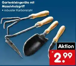 Netto Marken-Discount Gartenkleingeräte mit Massivholzgriff Angebot
