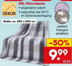 Netto Marken-Discount Dekor XXL Wohndecke Angebot