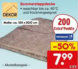 Netto Marken-Discount Dekor Sommersteppdecke Angebot