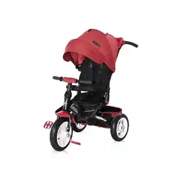 Netto Marken-Discount Lorelli Tricycle Jaguar 4 in 1 Gummireifen, Sitz drehbar, Stange, verstellbar rot/schwarz Angebot