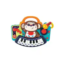 Netto Marken-Discount Moni Musikspielzeug Keyboard DJ Monkey 3137 Melodien, Tasten, Licht, Mikrofon bunt Angebot