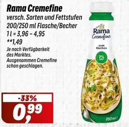Simmel Rama Cremefine Angebot