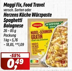Simmel Maggi Fix, Food Travel Spaghetti Bolognese Angebot