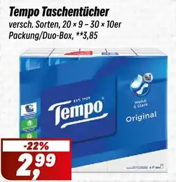 Simmel Tempo Taschentücher Angebot