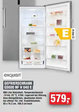 Handelshof exquisit GEFRIERSCHRANK GS600 NF H 040 E Angebot