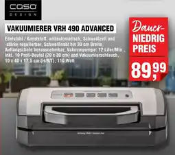 Handelshof Caso vakuumierer vrh 490 advanced Angebot
