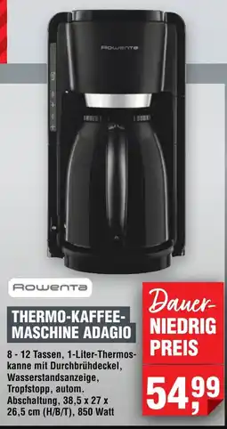 Handelshof Rowenta Thermo-Kaffee-Maschine Adagio Angebot