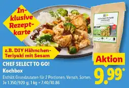 Lidl CHEF SELECT TO GO! Kochbox Angebot