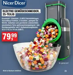 Handelshof Nicer Dicer ELECTRO GEMÜSE SCHNEIDER, 25-TEILIG Angebot