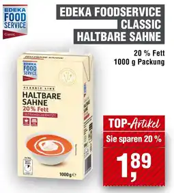 Handelshof EDEKA FOODSERVICE CLASSIC HALTBARE SAHNE Angebot