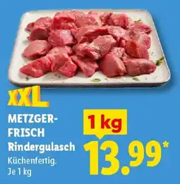 Lidl METZGERFRISCH Rindergulasch Angebot