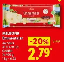 Lidl MILBONA Emmentaler Angebot