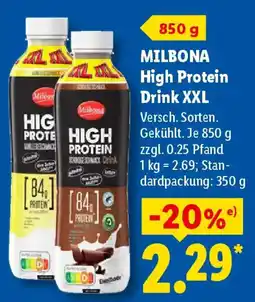 Lidl MILBONA High Protein Drink XXL Angebot