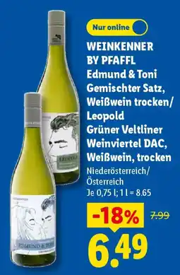 Lidl WEINKENNER BY PFAFFL Edmund & Toni Gemischter Satz Angebot