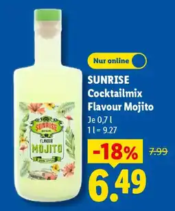 Lidl SUNRISE Cocktailmix Flavour Mojito Angebot