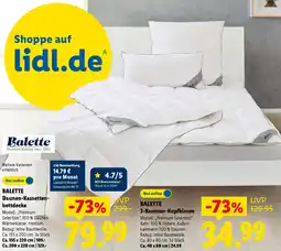 Lidl BALETTE 3-Kammer-Kopfkissen Angebot