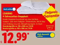 Lidl LIVARNO 4-Jahreszeiten-Steppbett Angebot
