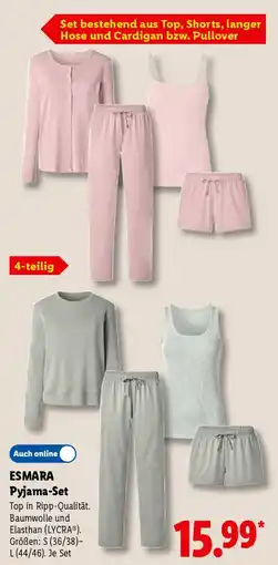 Lidl ESMARA Pyjama-Set Angebot