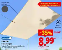 Lidl LIVARNO Sonnensegel Angebot