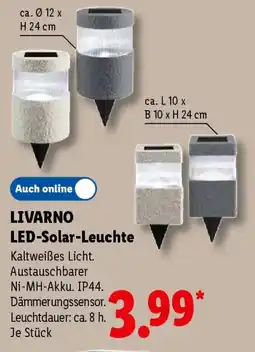 Lidl LIVARNO LED-Solar-Leuchte Angebot