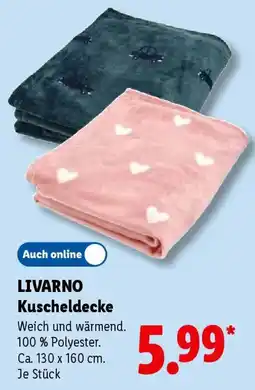 Lidl LIVARNO Kuscheldecke Angebot