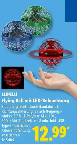 Lidl LUPILU Flying Ball mit LED-Beleuchtung Angebot