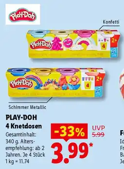 Lidl PLAY-DOH 4 Knetdosen Angebot